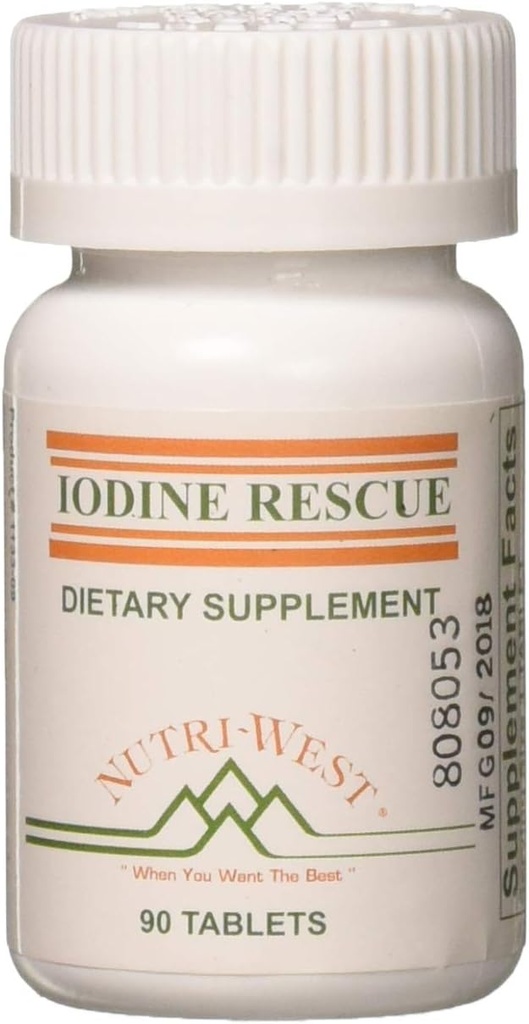 Iodine Rescue 90 Tablets by Nutri West by Nutri-West