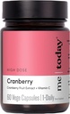 me hoy Cranberry 30,000mg con Vitamina C – Apoyo a la Salud del Tracto urinario, Boost de Inmuno, Suplemento Vegano – Alto Potency Cranberry Pills for Women and Men, 60 Servings
