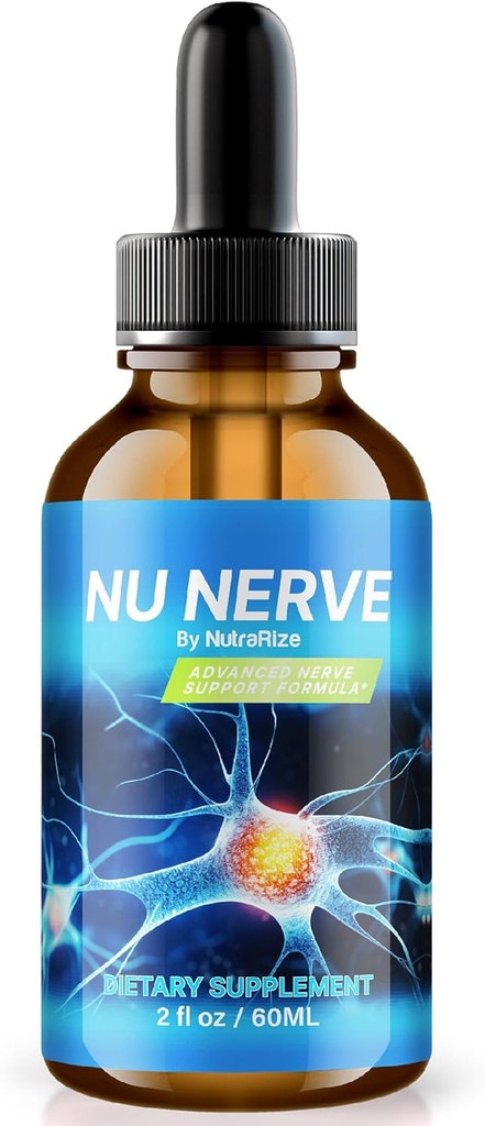 NutraRize Nu Nerve Drops, Nerve Health Support, All Natural Potent Supplement, Nutritional Formula for Healthy Nerve Growth, Official Blood Liquid Drops Reviews (30 Servings)