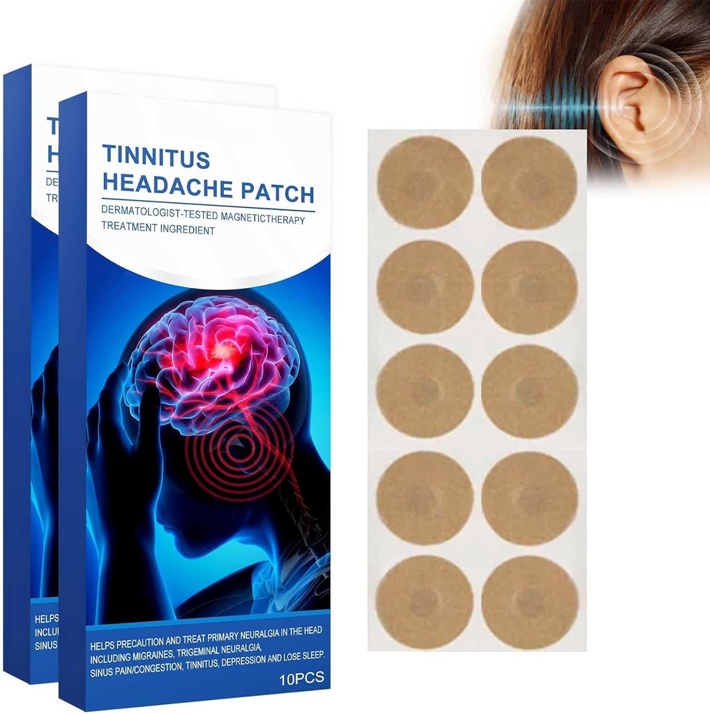Tinnitus Patches 20 PCs, Ear Patches for Tinnitus, Ear Patch, Hearing Weaken, Itchy Ears/Non-Woven Fabric Patch (20PCS)