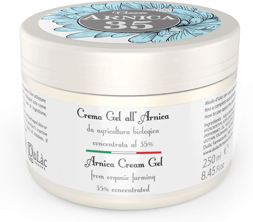 Dulàc - Arnica Cream 8.45 Fl Oz Rich in Organic Arnica Montana Extracts, Arnica Bruise Cream Extra Strength También Ideal para el Muscle and Joint Relief, Swelling and Edema