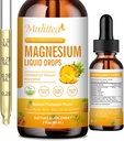Magnesium 500mg Liquid Drops - High Absorption 5-in-1 Magnesium Complex Supplement with Glycinate, Malate, Citrate, Taurate - for Bone, Muscles, Nerves & Energy - Vegan Formula, Sugar Free, 2 Fl.oz