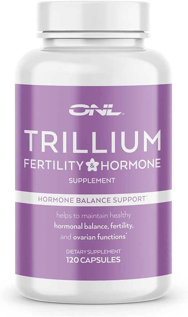 Suplementos de fertilidad de trillio para mujeres, cápsulas de equilibrio hormonal Inositol, Fórmula de potencial, 120 cápsulas con 2000mg Myo-Inositol
