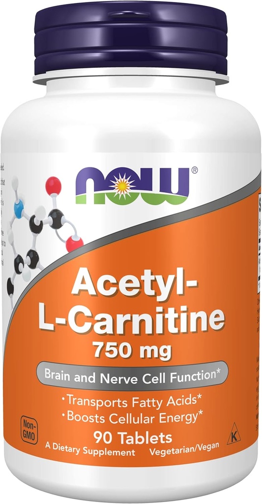 AHORA Alimentos Acetyl-L-Carnitina 750 mg - 90 Tablets
