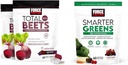 Factor de fuerza Hojas suaves con escarabajos, extracto de grasa, antioxidantes, nitratos, L-Citrulline, 120 Conde, 2-Pack y verdes más inteligentes Superalimentos con 25+ Superalimentos, Probióticos, Antioxidantes y fibra, 60 Con