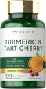 Carlyle Turmeric y Tart Cherry Capsules Ø 120 Cuenta  sometida with Bioperine ¦ Vegetarian, Non-GMO, Gluten Free Supplement