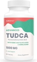 TUDCA Liver Suplementos 1000 mg-Bile Salts for Liver Cleanse Detox-Milk Thistle Herbal Blend with Fulvic and Humic Acid for Liver,Digestive Health,60 Vegan Capsules