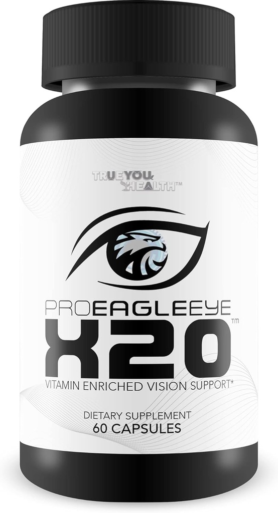 Pro EagleEye x20 - Vitamin Enriched Vision Support - Multi-Vitamin & Mineral Vision Supplement - Aid Eye Sight & Eye Health - Pro Eagle Eye X20 Vitamins to Strengthen Vision - Aid Details