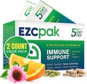 EZC Pak 5-Day Tapered Immune Support Booster - Vitamin Immune Support Suplemento, Echinacea, Zinc Vitamin C, Immune Boosters para Adultos - Immune Support Vitaminas (Pack de 2)