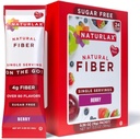 Psillium libre de azúcar Powder de fibra de cáscara (Berry - 24 Packets)