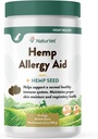 NaturVet Hemp Allergy Aid Supplement for Dogs, Hemp Seed, Antioxidants, Omegas, Dha &amp; Epa for Healthy Skin & Respiratory Health, 60 Count
