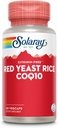 SOLARAY Red Yeast Rice Plus CoQ-10 & No-Flush Niacin Vitamina B-3, Healthy Heart & Cardiovascular Support, Non-Irradiated & Citrinin Gratis, 60 Day Money Back Guarantee, 60 Servings, 60 VegCaps