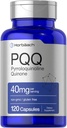 Horbäach PQQ Suplemento 40 mg  120 Capsules  Maximum Strength ← Non-GMO and Gluten Free Supplement ← Pyrroloquinoline Quinone Disodium Salt