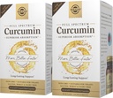 Curcumina de espectro completo Solgar - 60 LiCaps, Pack of 2 - Absorción superior - Cerebro, Salud conjunta e inmunitaria - No GMO, Vegan, Gluten Gratis, Dairy Free - 120 Total Servings
