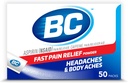 BC Powder tóxico Fast Pain Relief ← Aspirin (NSAID) " Caffeine tención 50 Conde (10042037103993)