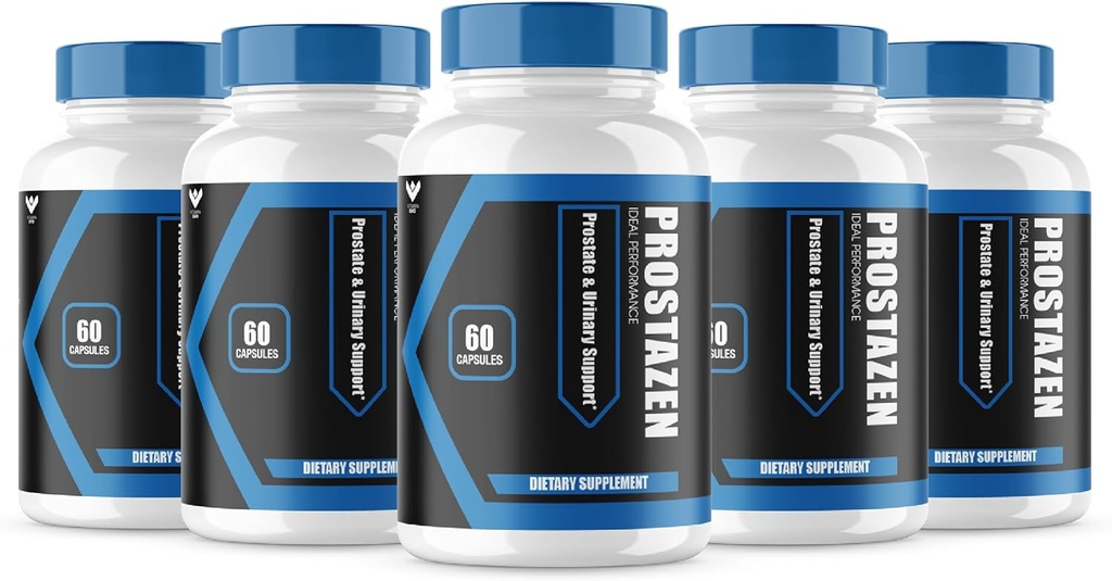 (5 Pack) Cápsulas de próstata, Píldoras oficiales para apoyar la salud de próstata, Fórmula de próstata Prostazen Plus Premium, Prostazen para la próstata sana, Prosta Zen Pastillas Comentarios (300 Cápsulas)