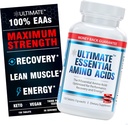 Ultimate 100% Essential Amino Acid Suplemento - 150 Easy-to-Swallow, 1g Coated Tablets - Los 9 EAA con 40% Leucine en Optimized BCAA Ratio - Aumentar Energía, Lean Muscle & Recuperación - Keto & Vegan