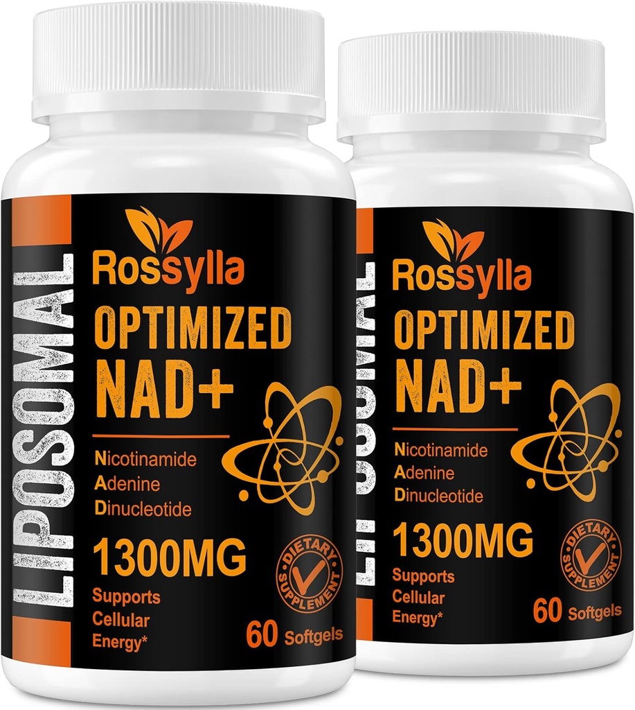1300 MG Liposomal NAD+ Suplemento Silencio Highest Absorption  Purest NAD Suplemet to Boost NAD+ Effetively ¦ Boosting NAD+ Suplemento para la derrota envejecida, energía celular, longevidad