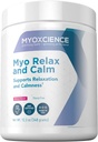 MYOXCIENCE Myo Relax & Calm TENIDO Myo-Inositol, L-Theanine, Taurine, Magnesium & GABA TEN soporta el sueño, el neurotransmisor y el apoyo hormonal (Berry Flavor) (60 Servings)