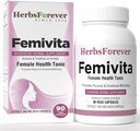 Herbsforever Femivita Capsules Todos los días suplementos de salud femenina soporta la piel sana y los músculos fuertes 90 cápsulas vegetales 800 mg cada uno