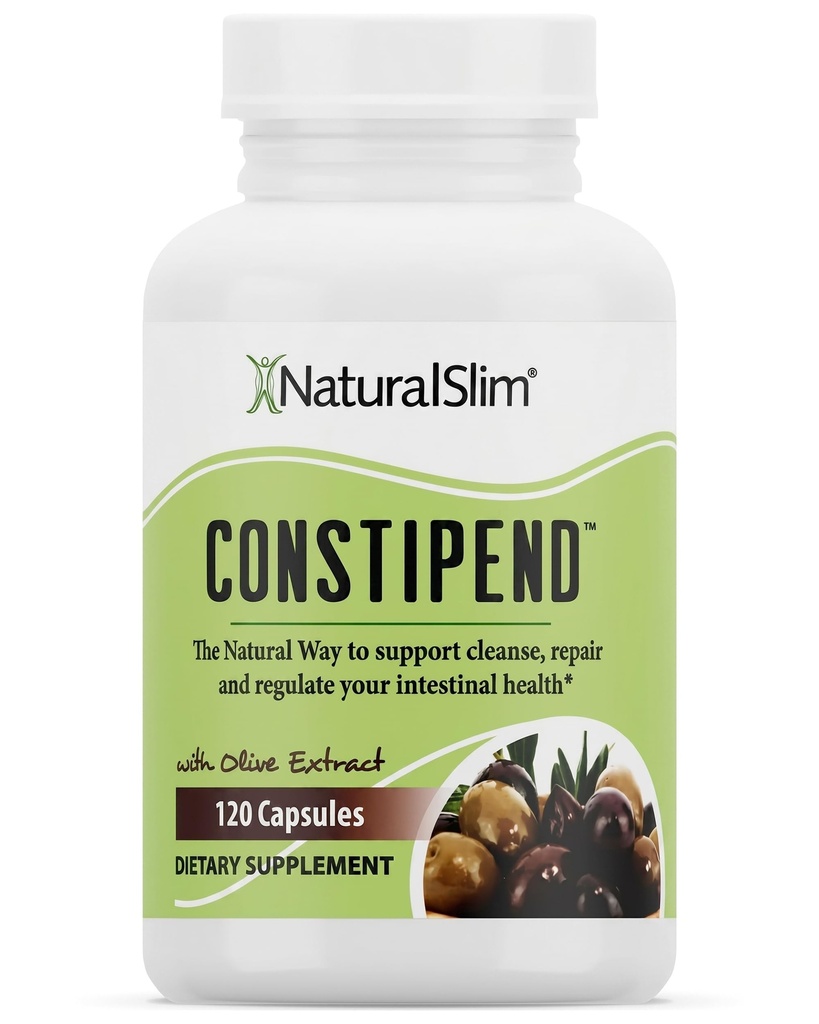 NaturalSlim, Alivio de Estreñimiento, Suavedores de Taburete Constipend, Limpiador de Colon para Hombres con Citrato de Magnesio, Extracto de Aceite &amp; Aceite, 120 cápsulas vegetales
