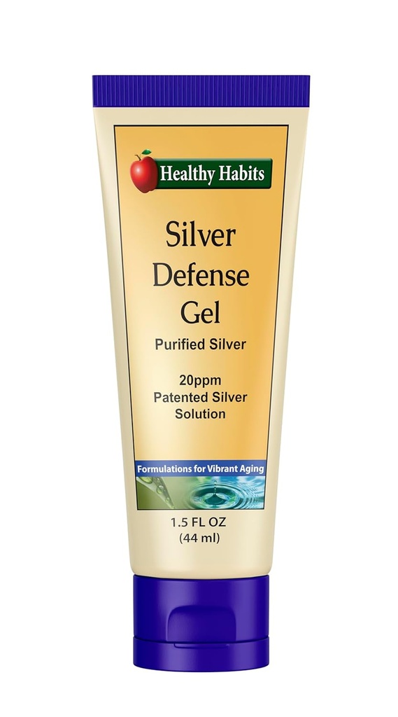 Habits saludables de plata Gel Purificado de plata colloidal tópico Gel con tecnología Nano