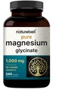 NatureBell Magnesium Glycinate 1,000mg, 240 Capsules  durable 500mg per Capsule tención 100% Chelated & Purified peru Sleep, Muscle & Nerve Support ← Non-GMO, Gluten-Free