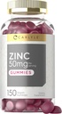 Carlyle Zinc 50mg Gummies Silencio 150 Conde ← Vegan, No GMO y Fórmula Libre Gluten