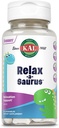 KAL Relax-a-Saurus, Stress Support Supplement for Kids, L-Theanine for Children with Herbal Stress Relief & Relax & Blend, Delicious Natural Grape Flavor, 60-Day Guarantee, 30 Chewables