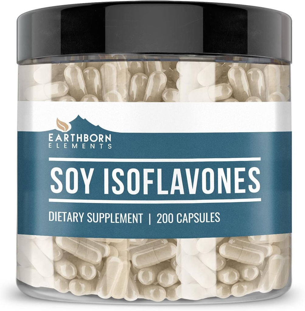 Elementos terrestres Soy Isoflavones, Puro ' Undiluted, No Additives