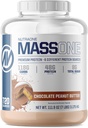 NutraOne Massone Gainer Protein Powder Gain Mass Protein Meal Replacement (Chocolate Peanut Butter - 7 lbs.)