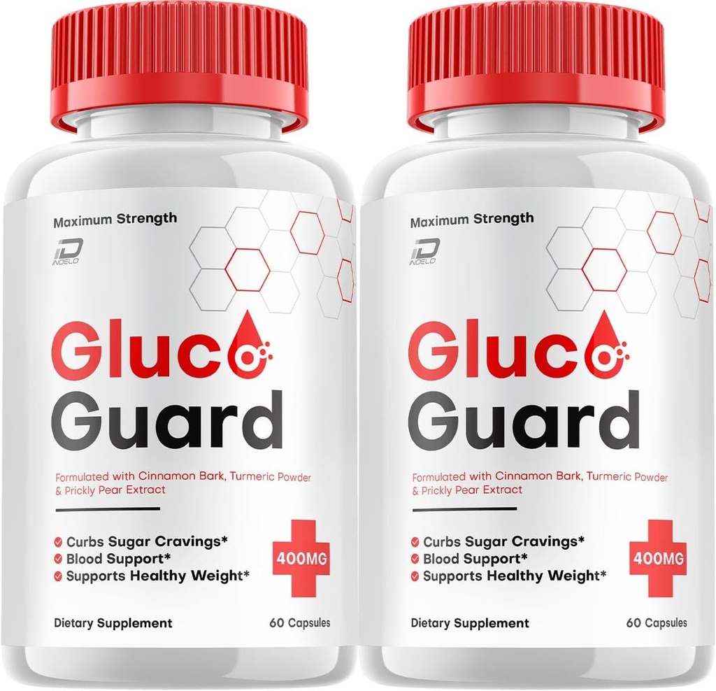 Gluco Guard Capsules, GlucoGuard Advanced Supplement, All Natural Formula to Maintain Healthy Levels, Maximum Strength Daily Formula, GlucoGuard Capsules Reviews (2 Pack - 120 Capsules)