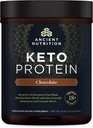 Antigua Nutrición Keto Protein Powder, KetoPROTEIN con grasas de Bono Broth y MCT Oil, Chocolate, 18g Protein 10g Fat Por Serving, Gluten Free, Low Carb, Paleo Friendly, 17 Servings
