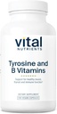 Vital Nutrients Tyrosine y B Vitaminas Silenciosos Tiroides, Inmunes y Nerve Soporte Fórmula Silencio Adrenal Soporte Complejo Silencioso Gluten, Dairy, Soy Gratis