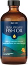 GNC Triple Strength Fish Oil Suplemento líquido, Wild Deep Ocean Caught. con 1000mg EPA DHA Omega 3s, para, Corazón, Cerebro, Piel, Ojo, Salud Conjunta, Natural Orange Flavor, 8 Fl Oz, 47 Servimientos