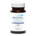 MetilPro L-Methylfolate 1 mg - L Folato de metil, Suplemento de metillfolato para hombres y mujeres, vitamina metilada B9 (5-MTHF) para la salud cerebral, el foco y la calma - 90 cápsulas (Pack of 1)