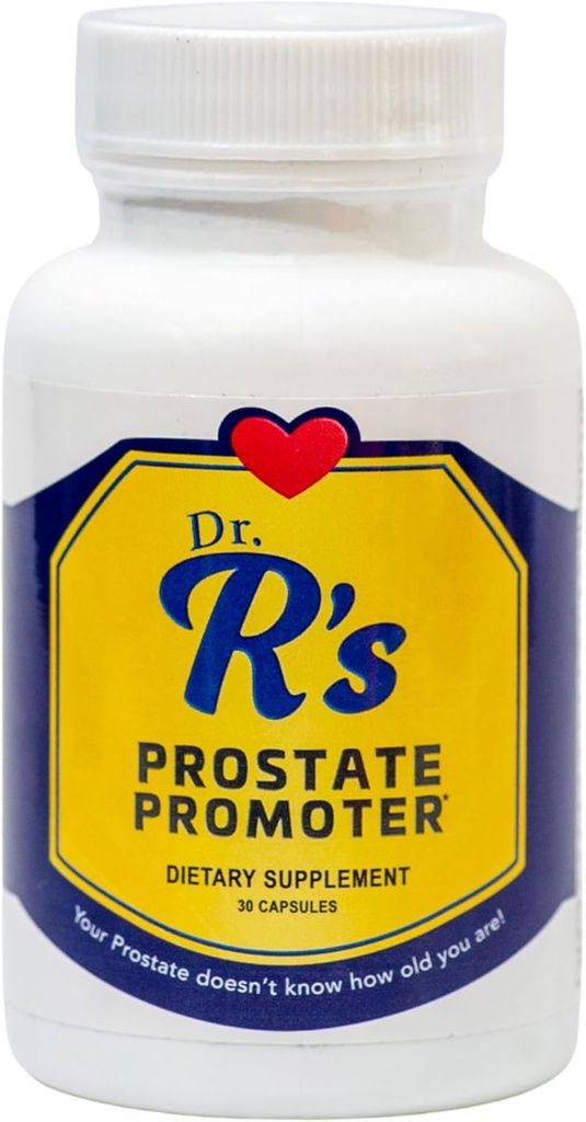 Dr. R's Prostate Promoter Saw Palmetto, Green Tea, Turmeric, Lycopene, I3C, Quercetin, Sulforaphane, Ajo, Rosemary, Resveratrol, Bromelain 5mg - Suplementos de próstata para hombres hechos en EE.UU., 30 Caps