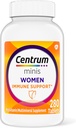 Centrum Minis Multivitaminas diarias de mujeres para soporte inmunitario con zinc y vitamina C, 280 Mini Tabletas, 140 Day Supply