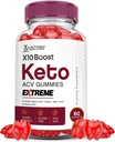 Justified Laboratories X10 Boost Keto ACV Gummies Extreme 2000MG X 10 Boost Keto Gummies Apple Cider Vinegar Formulado con Powder Pomegranate Beet B12 Vegan Non GMO 60 Gummys