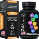Suplementos de fertilidad para hombres - Zinc, Maca, Ashwagandha, L-Arginine - Male Vitality Conception para Él - Conde y Motility Pregnancy Aid - Vitaminas y Fertilidad Hombre Apoyo Suplemento - 120 Pills