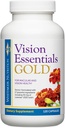 Esenciales de visión del Dr. Whitaker Oro - Suplemento de salud del ojo con 40 mg de Lutein Plus, Zeaxanthin & Taurine - Apoya los ojos de salud y escudos contra la exposición de luz azul (120 cápsulas)