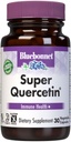 Bluebonnet Nutrition Super Quercetin Vegetable Capsules, Vitamin C Fórmula, Best for Seasonal &amp; Immune Support, Non GMO, Gluten Free, Soy Free, Milk Free, Kosher, 30 Vegetable Capsules