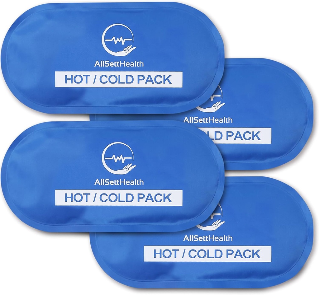 Reutilizable Hot and Cold Gel Ice Packs for Injuries  durable Cold Compress, Ice Pack, Gel Ice Packs, Cold Packs for Injuries,10.5 x 5 Inch (4 Pack)