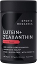 Sports Research® Lutein y Zeaxanthin Capsules - Complemento de Apoyo a la Salud Ocular Hecho con Lute-Gen® y aceite de coco orgánico - Vegan Friendly " Non-GMO Verified - 120 Veggie Softgels