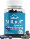 Shilajit Gummies, Blueberry Flavor, Himalayan Extract, Lab Tested, Non-GMO, Gluten Free, Vegan Friendly, Mess-Free Alternative to Resin, Simple Addition to Daily Routine, 60 Vegan Gummies
