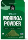 FGO Orgánica Moringa Oleifera Leaf Powder, 16 oz Bulk Resealable Pouch, Fuente de India, Non-GMO, Packaging May Vary (Pack of 1)
