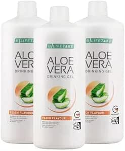 LR Lifetakt Aloe Vera Bebida Gel Peach Favorecer Salud de las mujeres Hombre Bebe cada día Tratamiento natural Conjunto de 3-1000 ml./33.3 fl.oz