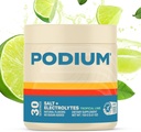 Podium Nutrition Training Salt + Electrolytes Powder, Tropical Lime, Post Workout Hydration &amp; Muscle Recovery Support, Electrolyte Drink, Magnesium, Potassium,Calcium, Sodium Salts, 30 Servings