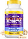 InnovixLabs Multi Strain Probiotics for Women ' Men - Suplemento Probiótico - 50 Billion CFU - Gut Health, Immune Support, Digestion, Lactobacillus Acidophilus, Prebióticos y Probióticos, 60 cápsulas