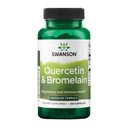 Swanson Quercetin & Bromelain-Promote Respiratory Health Support-Aid Seasonal Immune System Health-Support Cholesterol Levels Already w/i Normal Range 100 Caps (250mg Quercetin/78mg Bromelain)